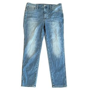 Madewell 10"‎ High Rise Skinny Crop Womens Size 31 Jeans Light Wash Denim